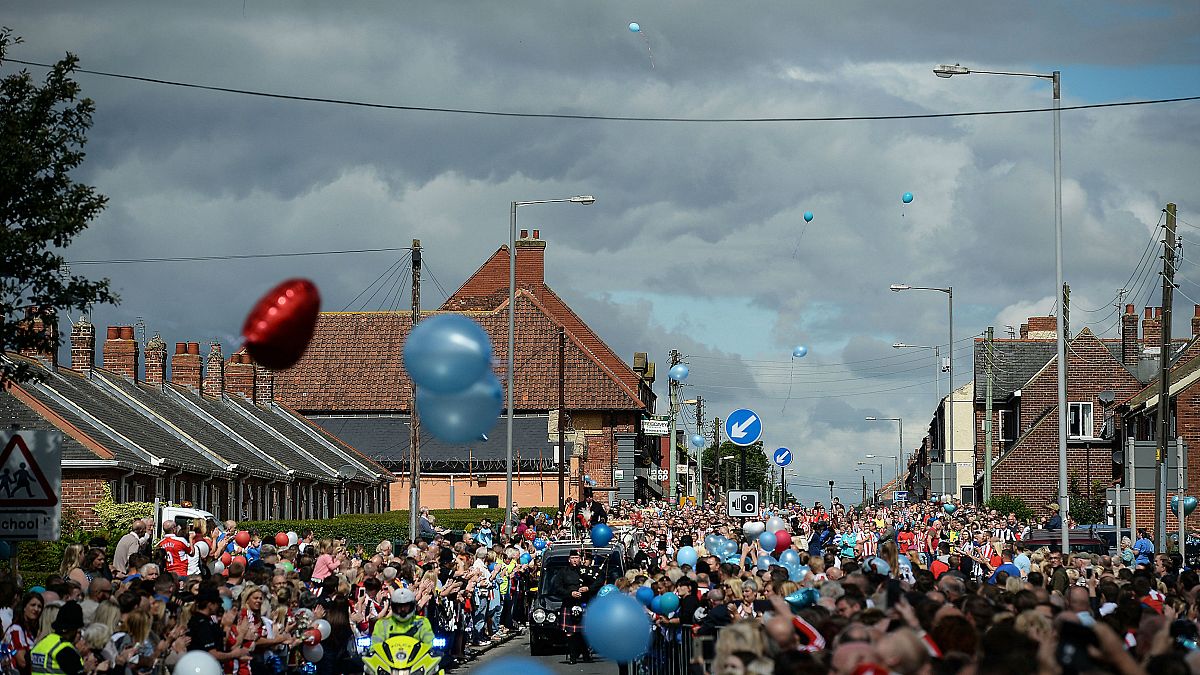 Hundreds attend funeral of cancer victim Bradley Lowery, 6