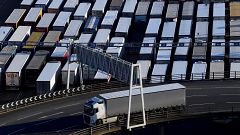 Image: Trucks at the Port of Dover