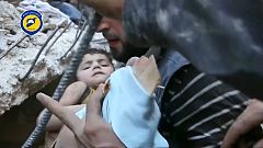 قصف جوي سوري على عين ترما يخلف سبعة قتلى