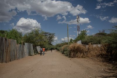 The street in the Kakuma camp in which Salahuddin Waqo Halaki, a 33-year-old Ethiopian refugee, was reportedly shot multiple times by police in April 2017.