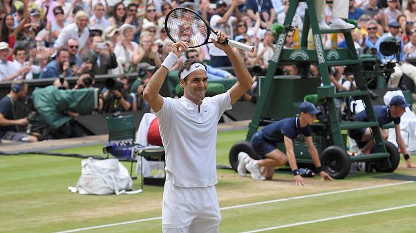 Wimbledon tek erkeklerde şampiyon Roger Federer Wimbledon tek erkeklerde şampiyon Roger Federer