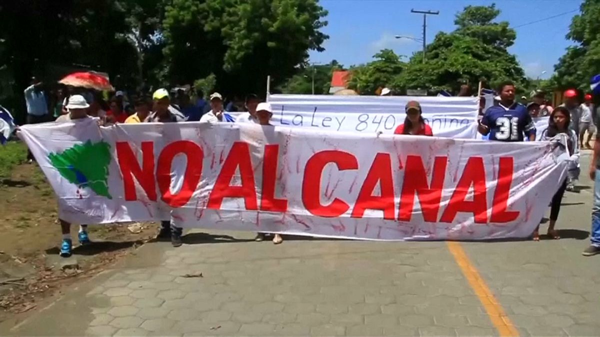 Nicaragua: Protest gegen Kanalbau-Projekt