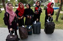 افتتاح رقابتهای ربات سازی واشنگتن با تیم دختران افغانستان