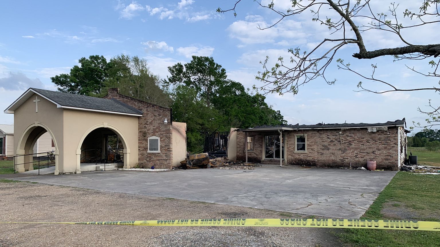 After three historic black churches go up in flames, parishioners pull together