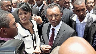 Madagascar's finance minister announced his resignation on Monday