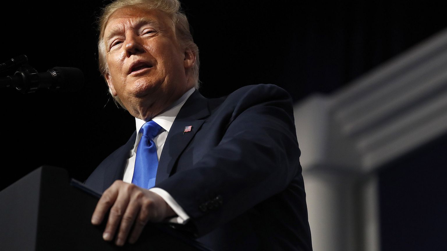 Image: President Donald Trump speaks at the Republican Jewish Coalition's a