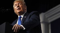 Image: President Donald Trump speaks at the Republican Jewish Coalition's a