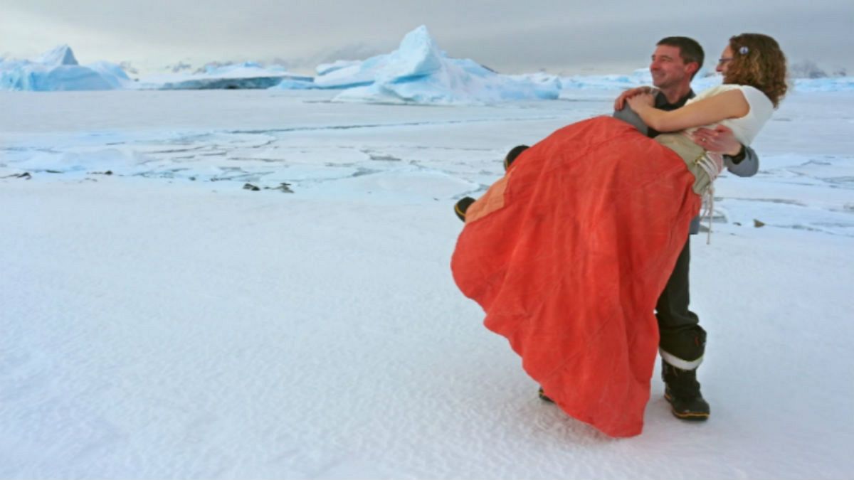 Couple first ever to marry in British Antarctic Territory