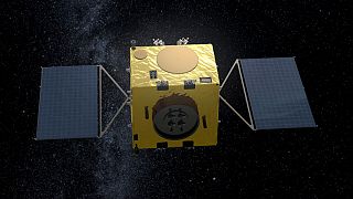 Image: An artist's impression of the European Space Agency's Hera spacecraf