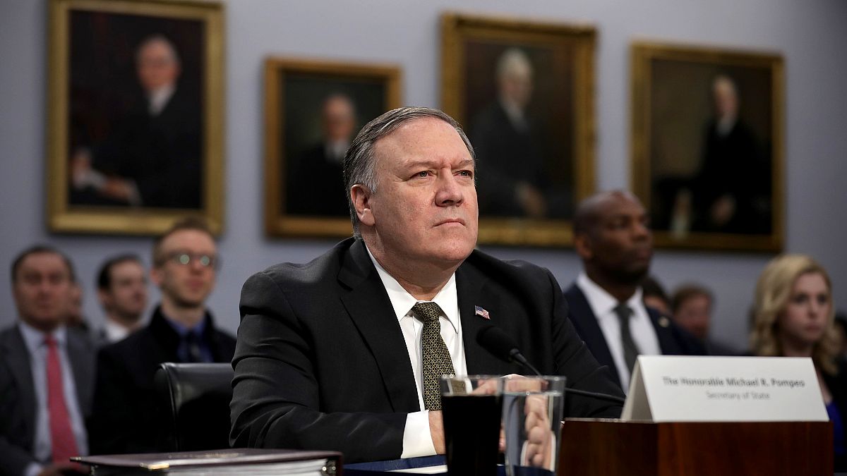 Image: Secretary of State Mike Pompeo testifies before a House Appropriatio