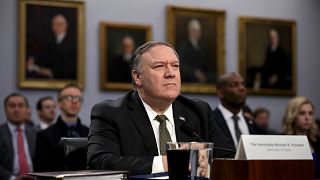 Image: Secretary of State Mike Pompeo testifies before a House Appropriatio