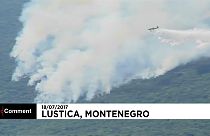 Firefighters battle to contain Montenegro wildfire