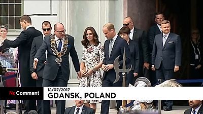Kate et William "émus" en Pologne