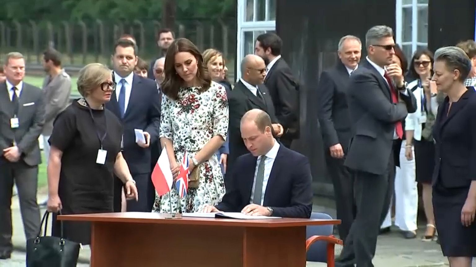Prinz Wiliam besucht das KZ Stutthof in Polen