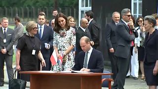 William and Kate visit Nazi camp in Poland