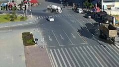 Çin'de korkutan kaza