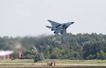 Russia shows off new warplane to world buyers