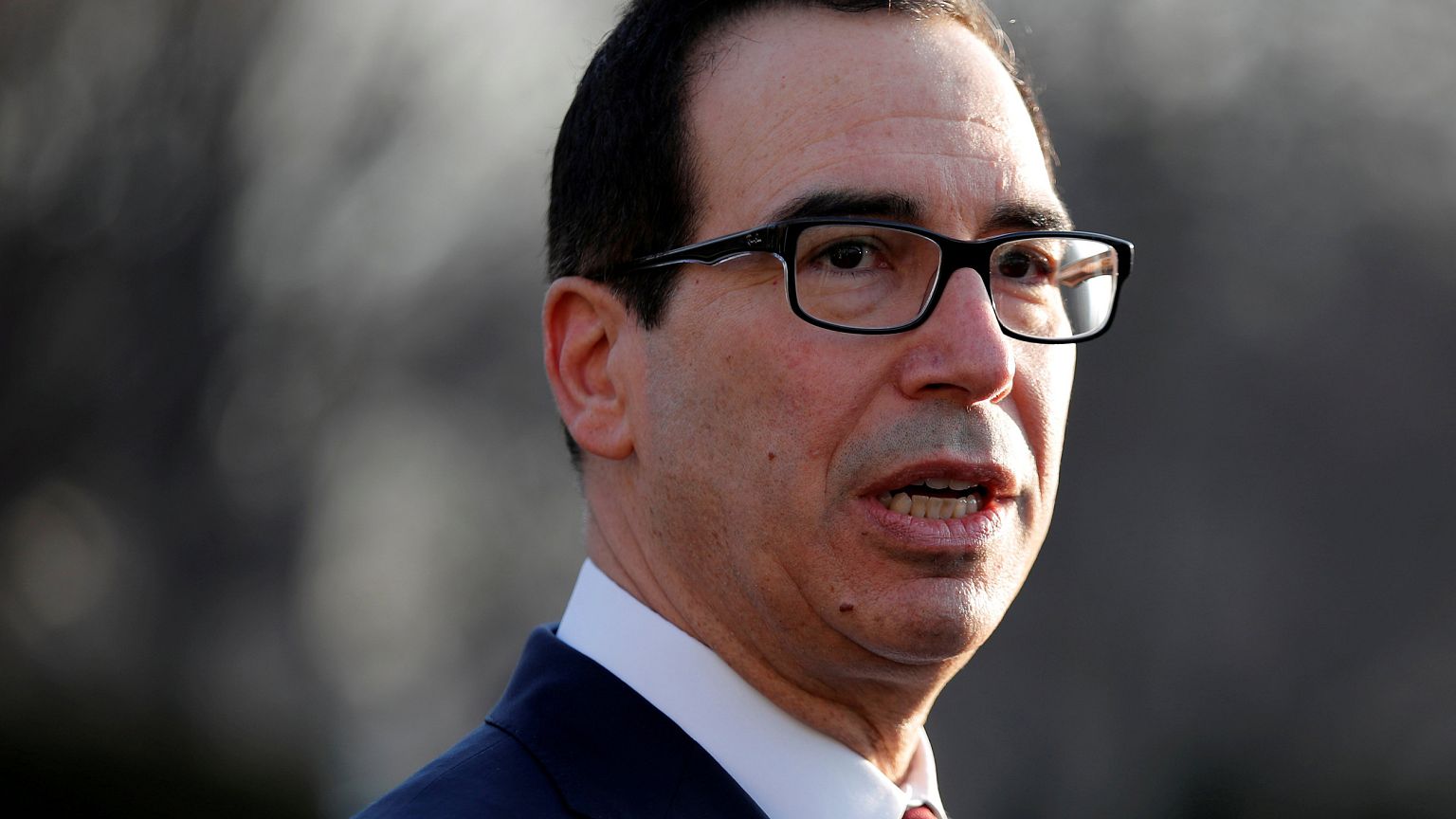 Image: Treasury Secretary Steven Mnuchin at the White House in Washington
