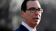 Image: Treasury Secretary Steven Mnuchin at the White House in Washington