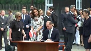 British royals leave Poland for Germany