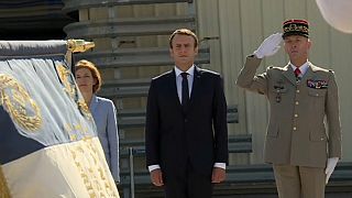 Macron shows solidarity with soldiers after army head quits