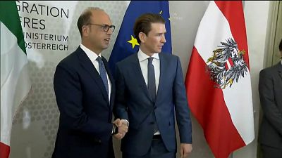 Row over Austria’s Foreign Minister's comments that Italy is giving illigal migrants a gateway to Europe.