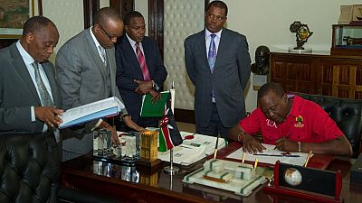 Kenya's president signs 8 bills into law, 18 days to election