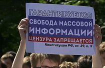 الروس يحتجون ضد تشريعات الرقابة على الإنترنت