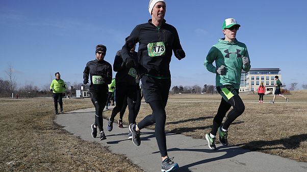 Image: Beto O'Rourke participates in the Lucky Run 5k Race in North Liberty Image: Beto O'Rourke participates in the Lucky Run 5k Race in North Liberty