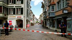 Schweiz: Pressekonferenz nach Motorsägen-Angriff