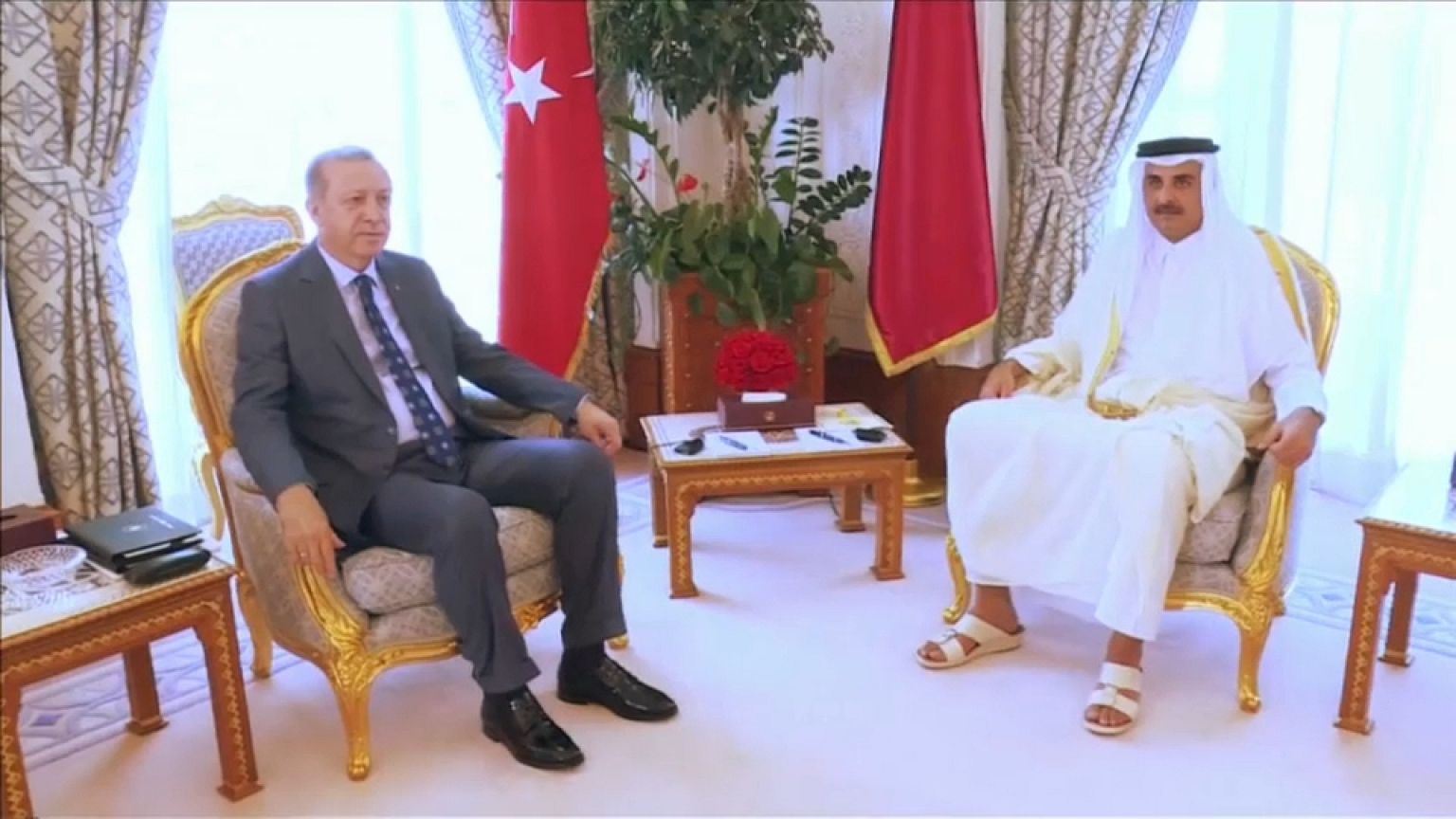 Cumhurbaşkanı Erdoğan Katar'da