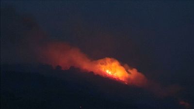 Forest fires hit southern France.