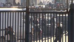 Detenido un hombre con un cuchillo en la frontera de Melilla