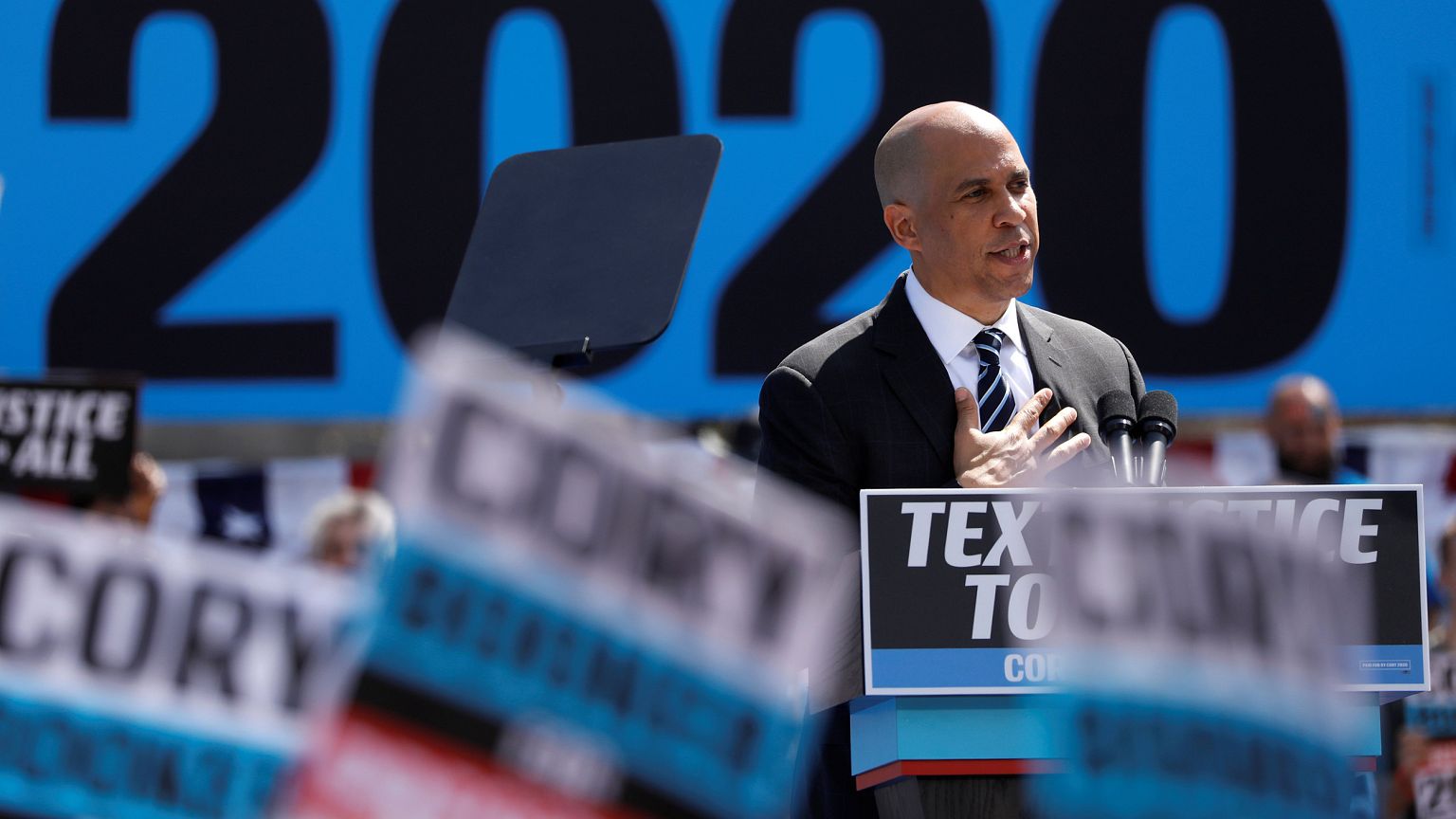 Image: U.S. Senator Booker's Hometown Kickoff event in Newark, New Jersey