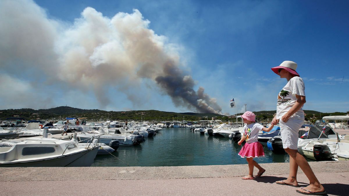 French wildfires rage for third day