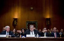 Image: Attorney General William Barr appears before a Senate Appropriations