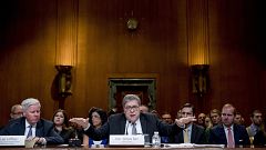 Image: Attorney General William Barr appears before a Senate Appropriations