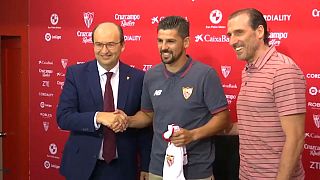 Nolito feliz no Sevilha