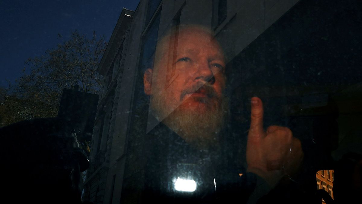 Image: WikiLeaks founder Julian Assange arrives at the Westminster Magistra