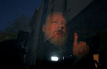 Image: WikiLeaks founder Julian Assange arrives at the Westminster Magistra