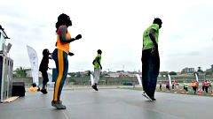 Tausende Frauen im Sportfieber