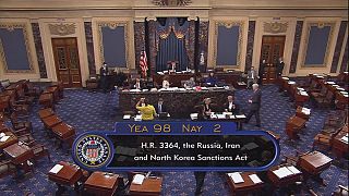 US senate votes to slap further sanctions on Russia, Iran and North Korea