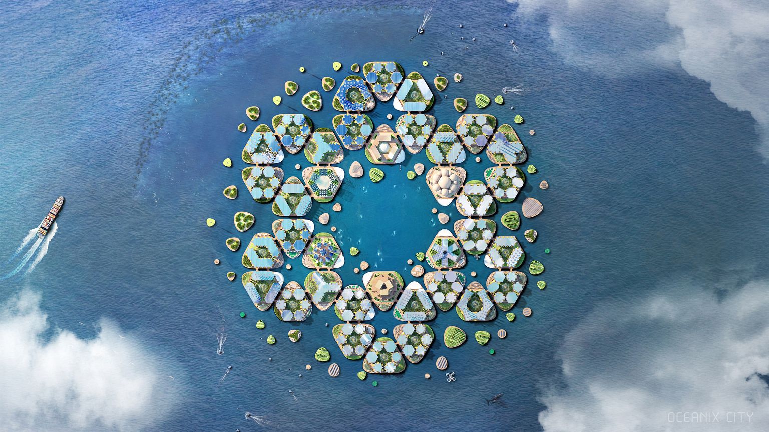 This floating city concept is one way to cope with climate change
