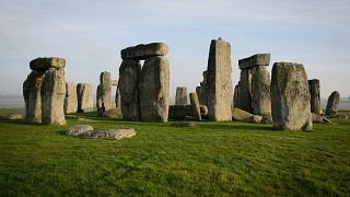 Image: The prehistoric monument of Stonehenge, a world heritage site, near 