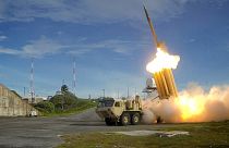 North Korea TV shows ballistic missile launch