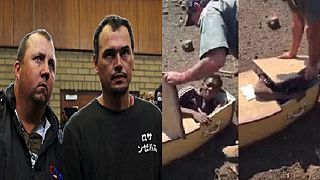 White farmers who forced black S. African into a coffin plead not guilty
