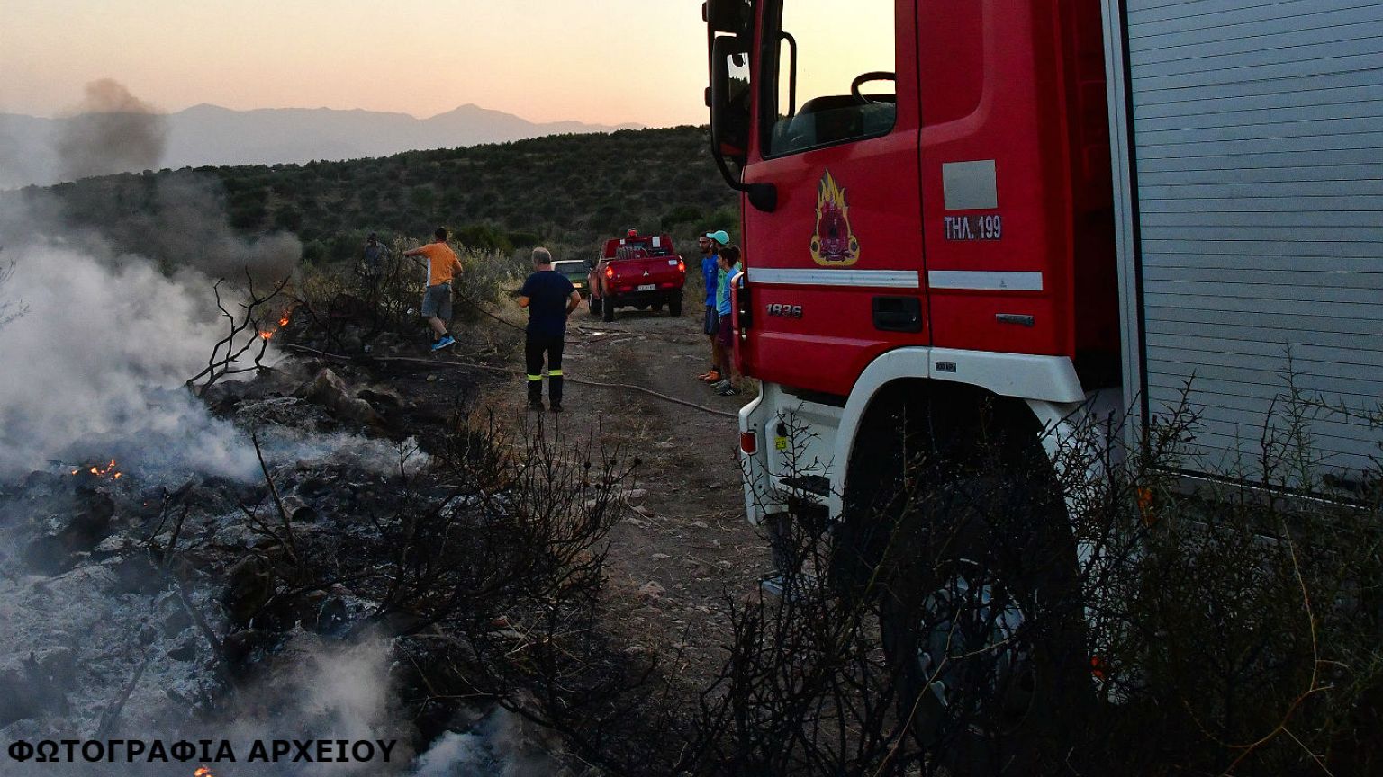 Πυρκαγιά στη νοτιοανατολική Αττική
