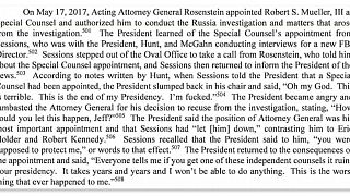 Image: A page from the Mueller report.