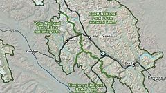 Image: Map showing Howse Peak in Alberta, Canada