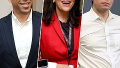Cory Booker, Rashida Tlaib, and Eric Swalwell.